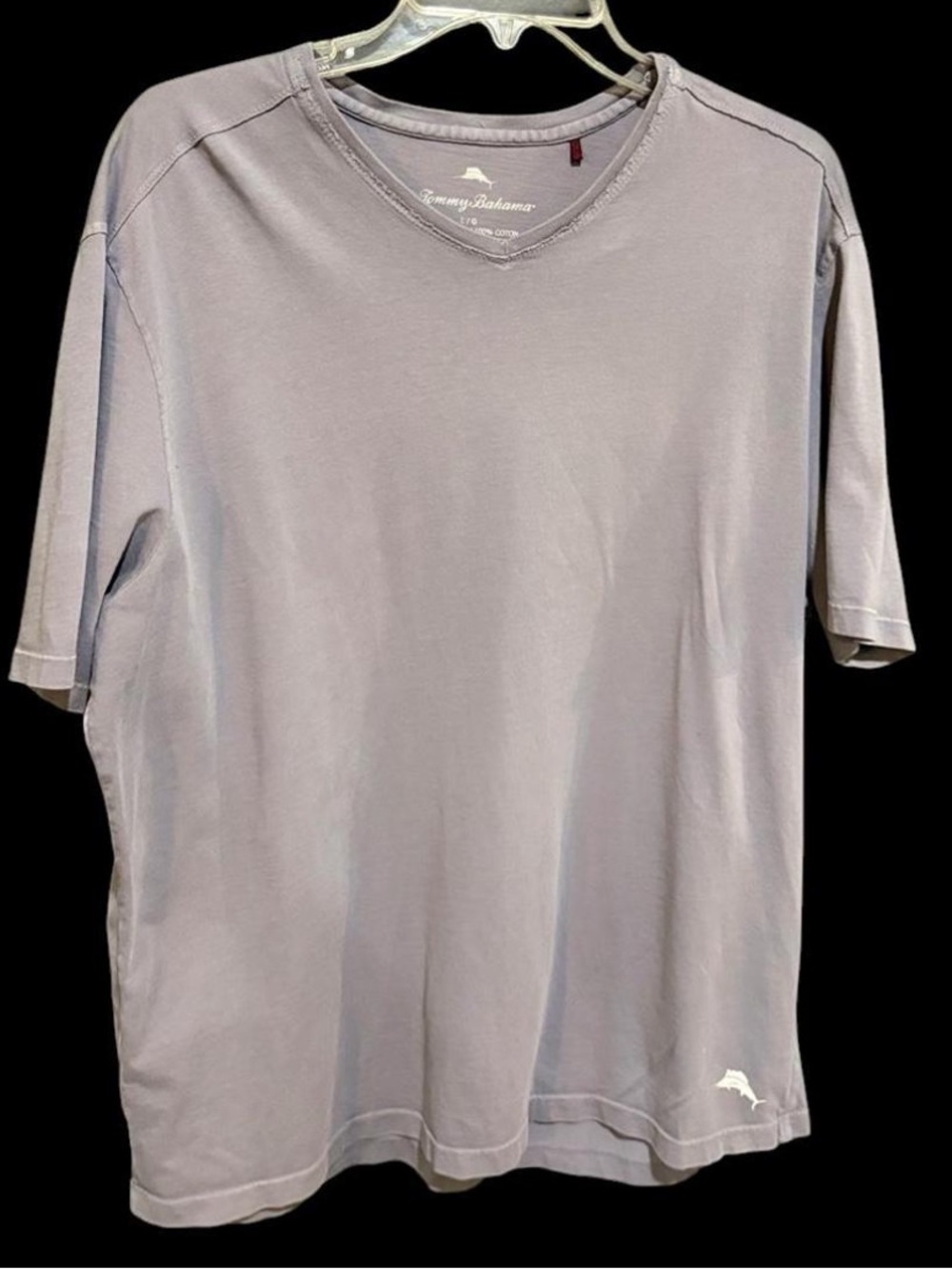 Tommy Bahama Men's gray V-Neck T-Shirt size large